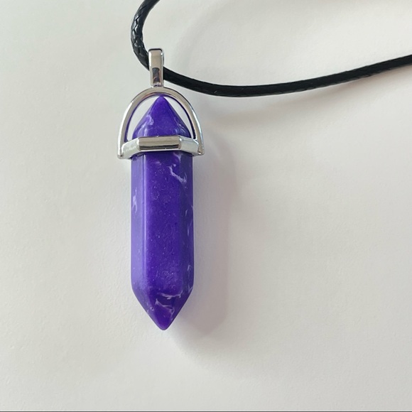 Purple Pendant Necklace - Picture 4 of 4